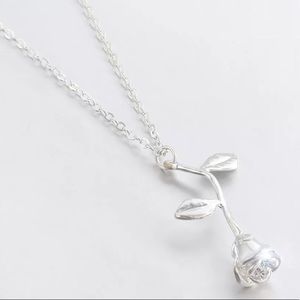 Jewelry - NWT • silver rose necklace Jewelry - NWT • silver rose necklace
